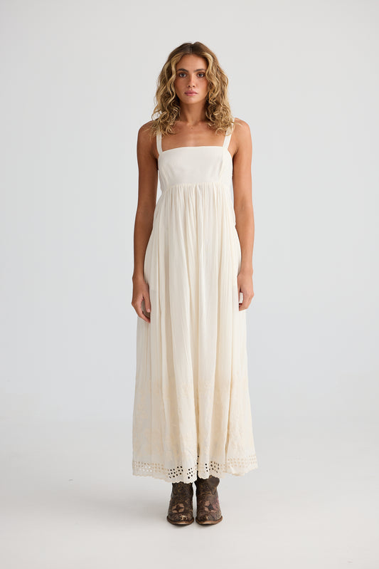 Goddess Maxi Dress // Off White