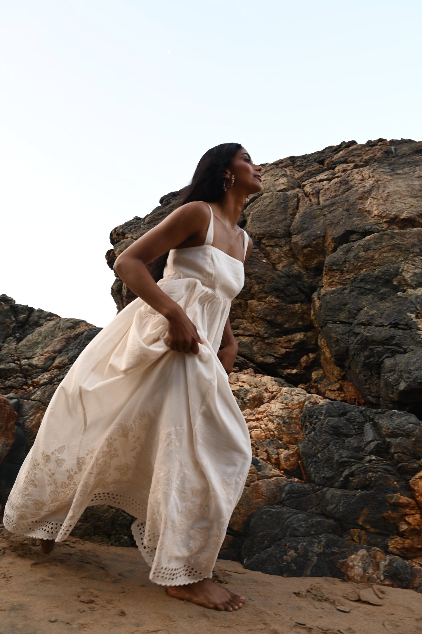 Goddess Maxi Dress // Off White