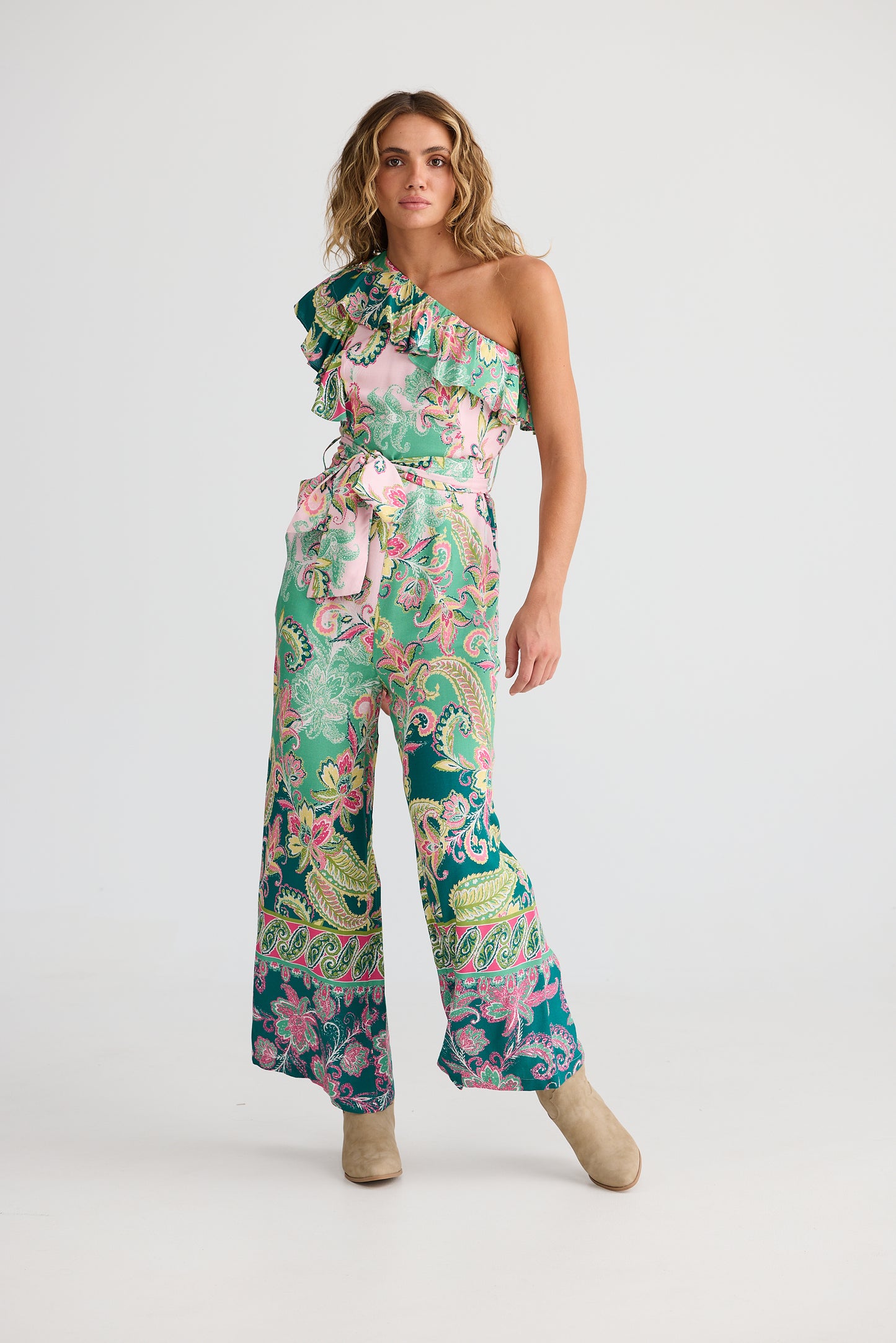 Cantina Asym Jumpsuit // Paisley Dream