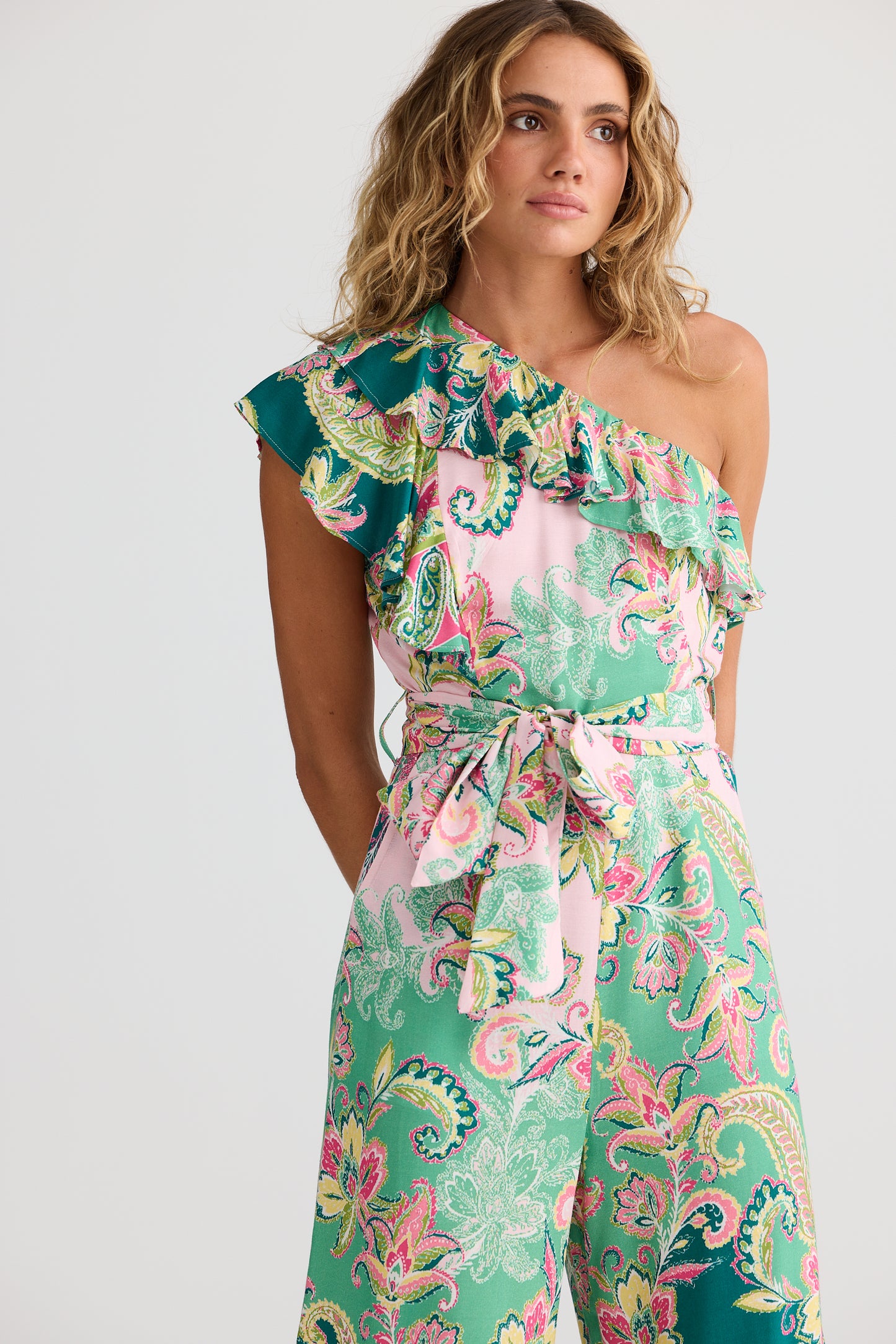 Cantina Asym Jumpsuit // Paisley Dream