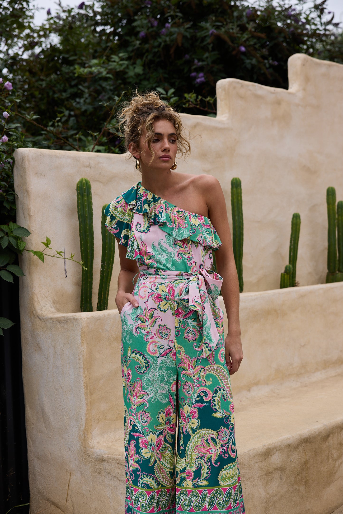 Cantina Asym Jumpsuit // Paisley Dream