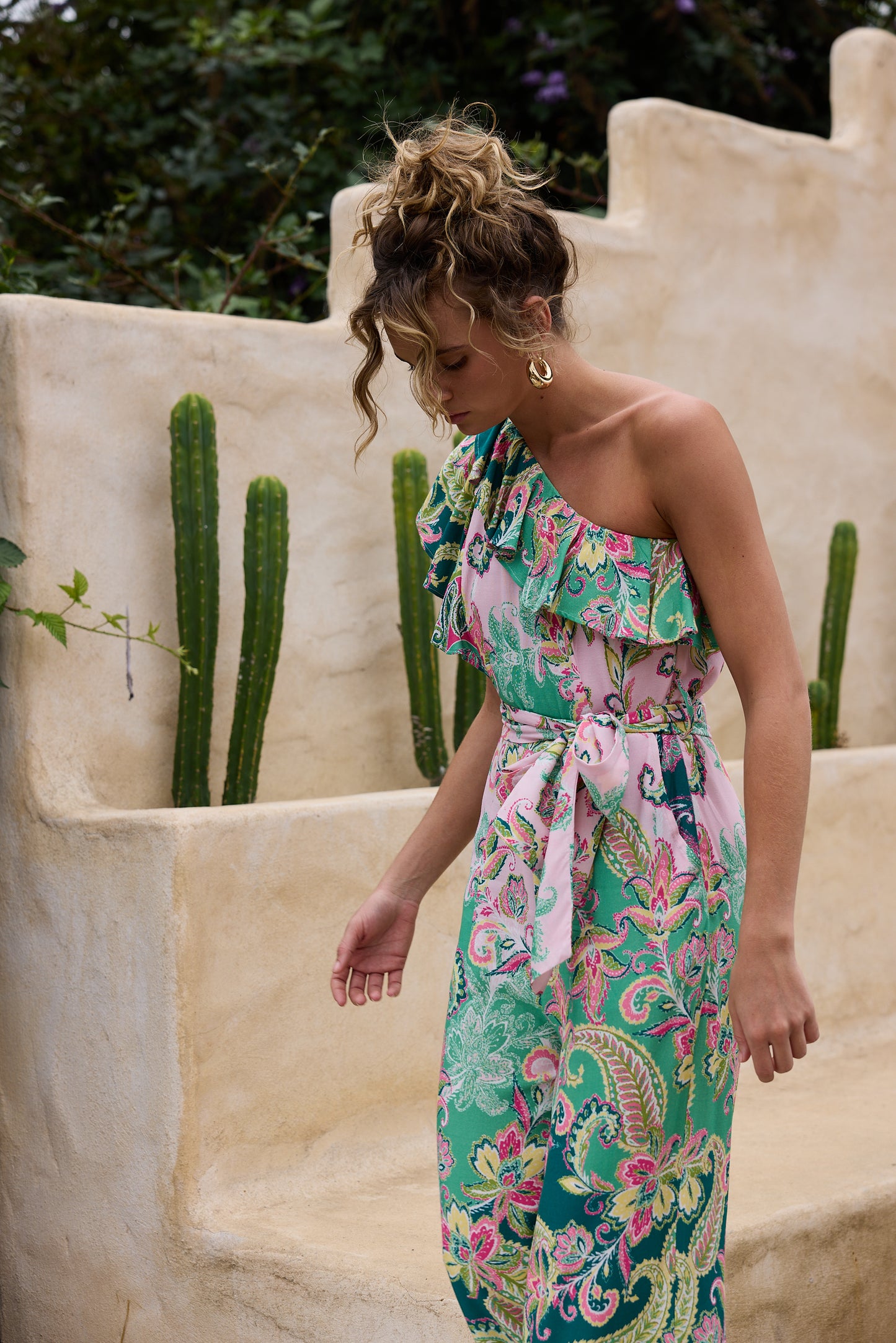 Cantina Asym Jumpsuit // Paisley Dream