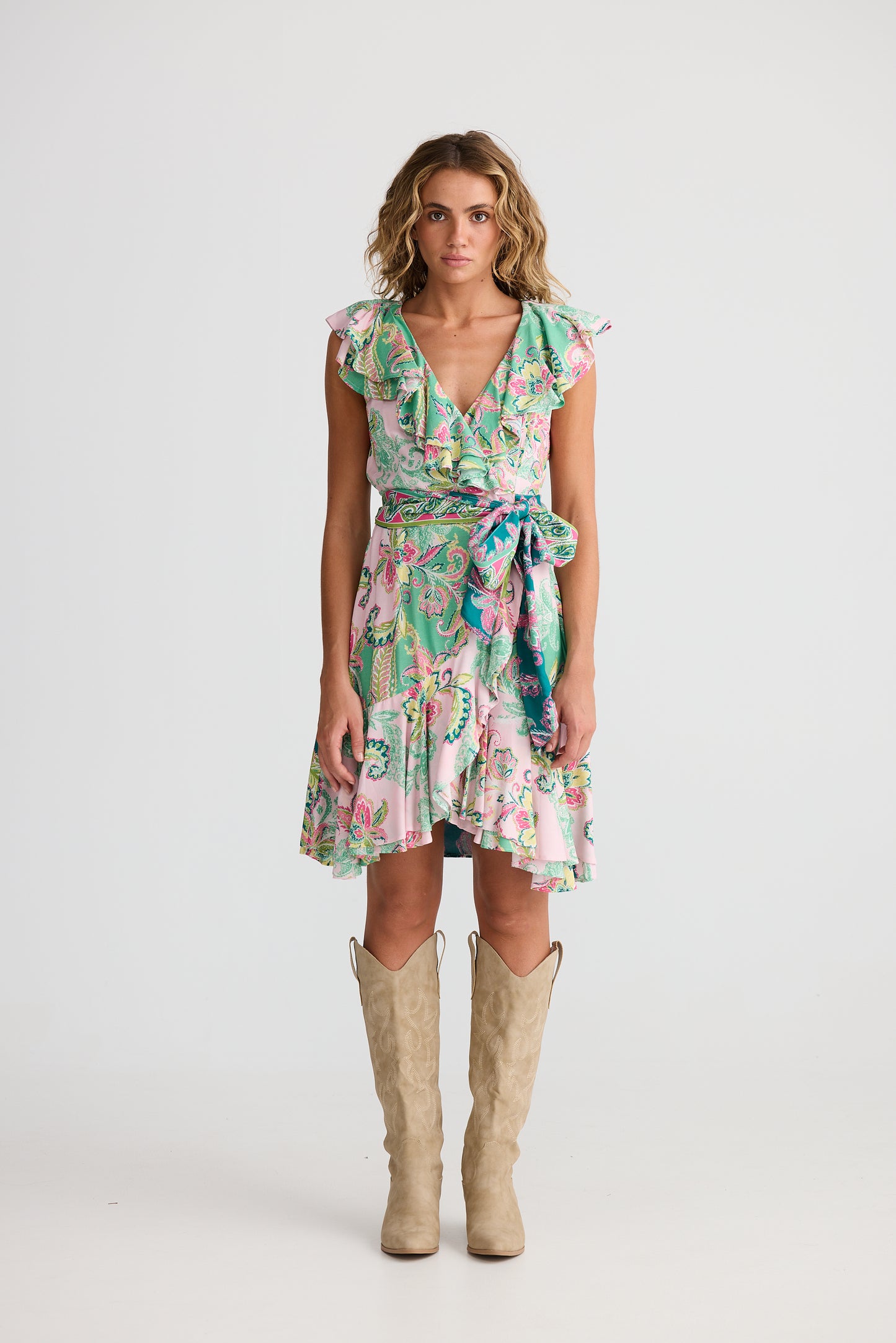 Pia Wrap Dress // Paisley Dream