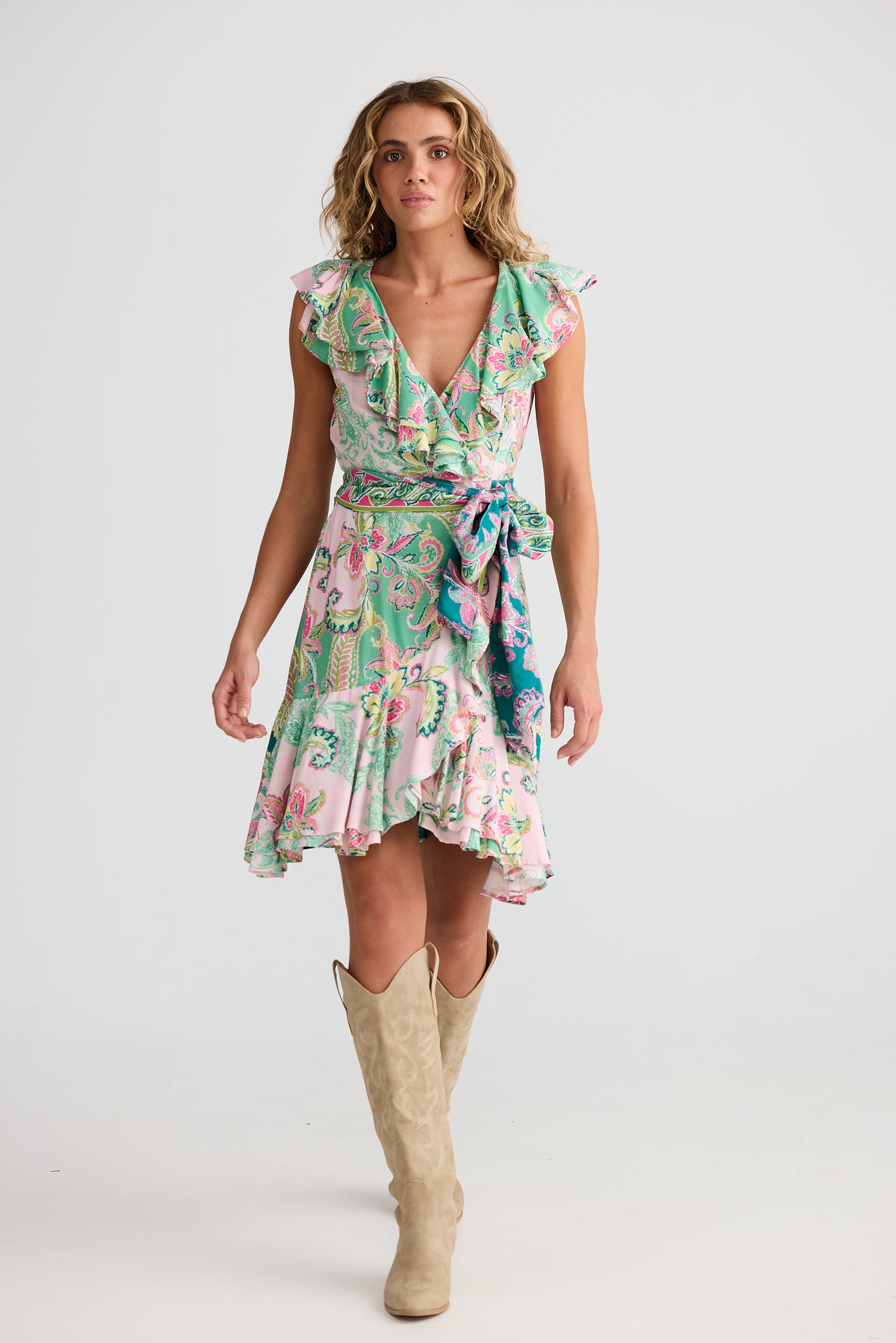 Pia Wrap Dress // Paisley Dream