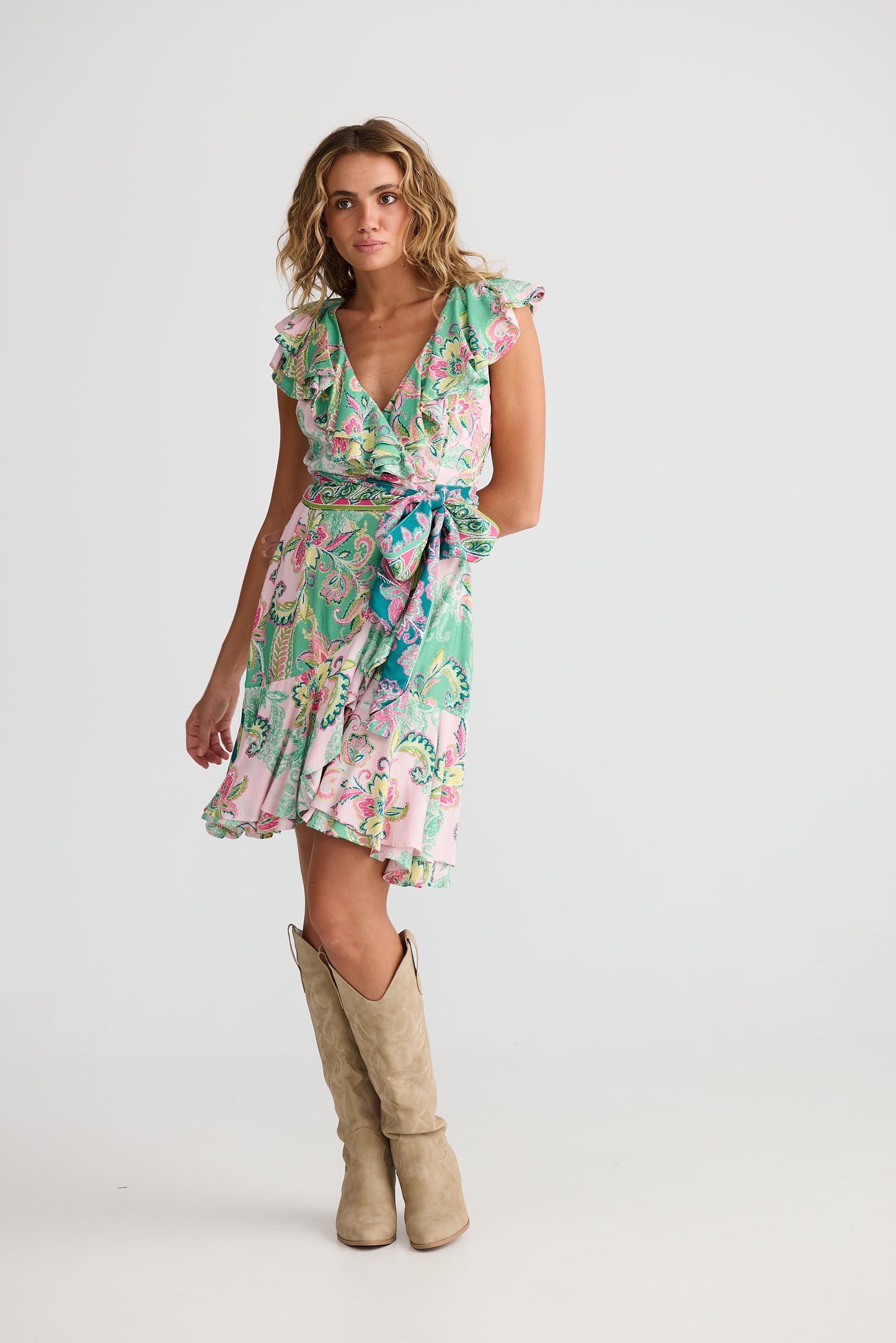 Pia Wrap Dress // Paisley Dream