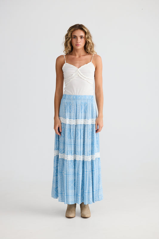 Emery Skirt // Denim Bandana