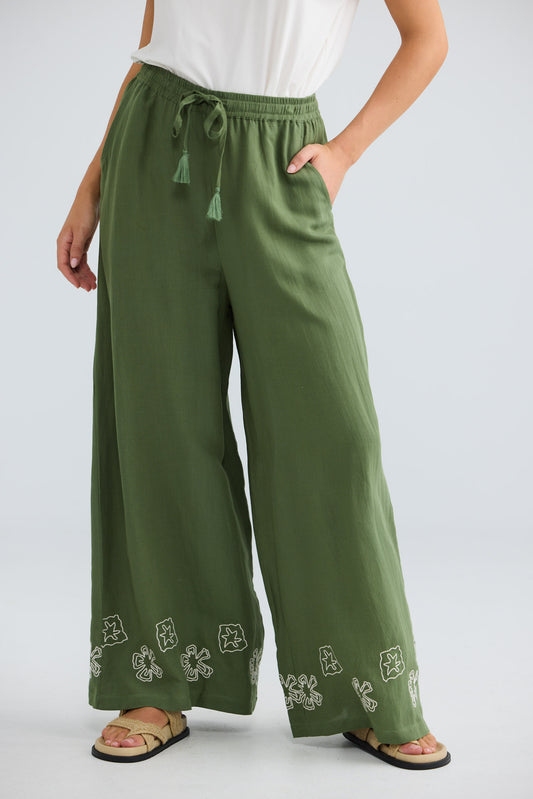 Freedom Pant // Olive W Off White