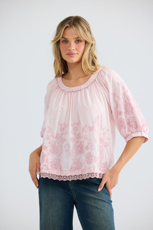 Thistle Top // Soft Pink