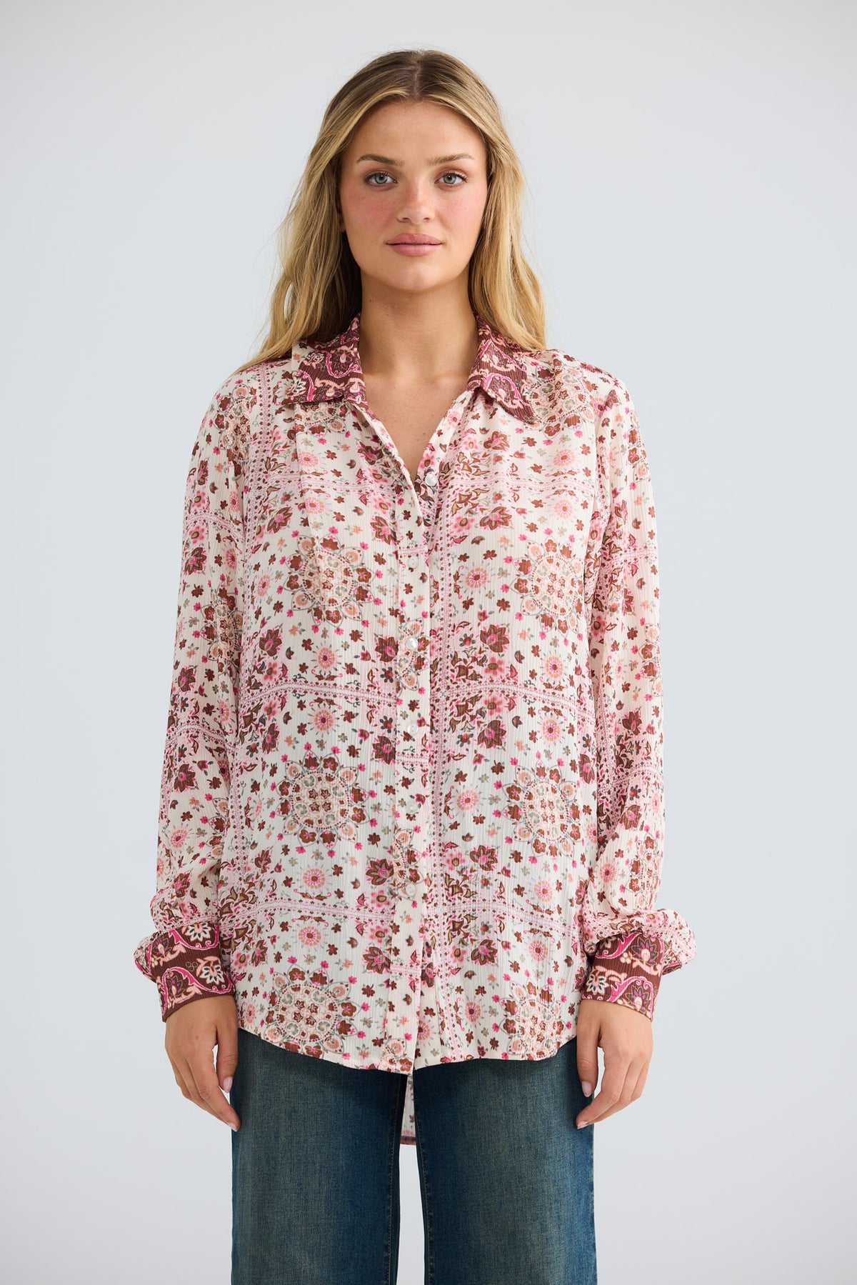 Flower Child Shirt // Chai Floral