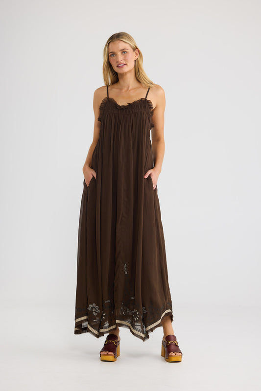 Ambrosia Maxi Dress // Cocoa