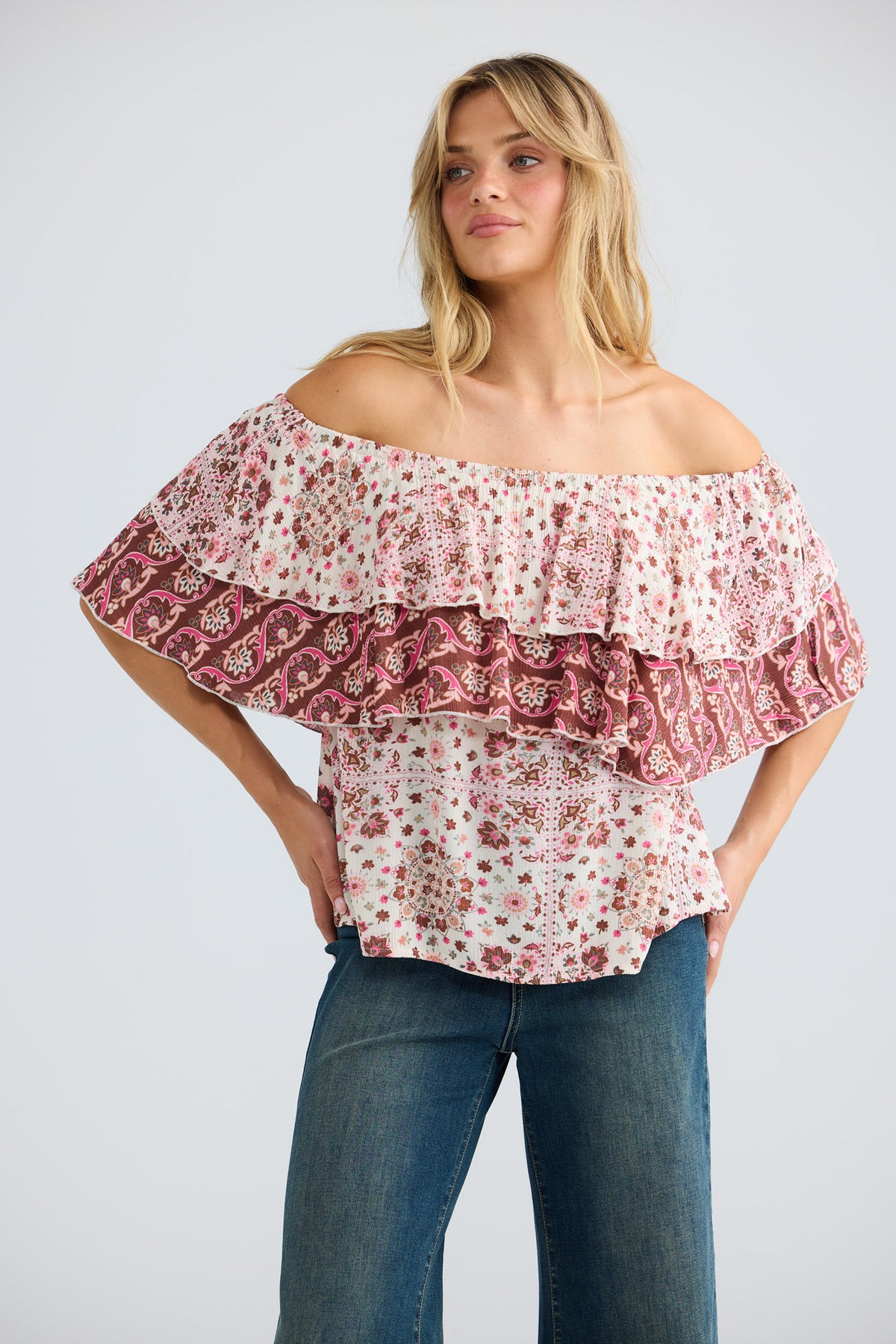 Gateway Top // Chai Floral