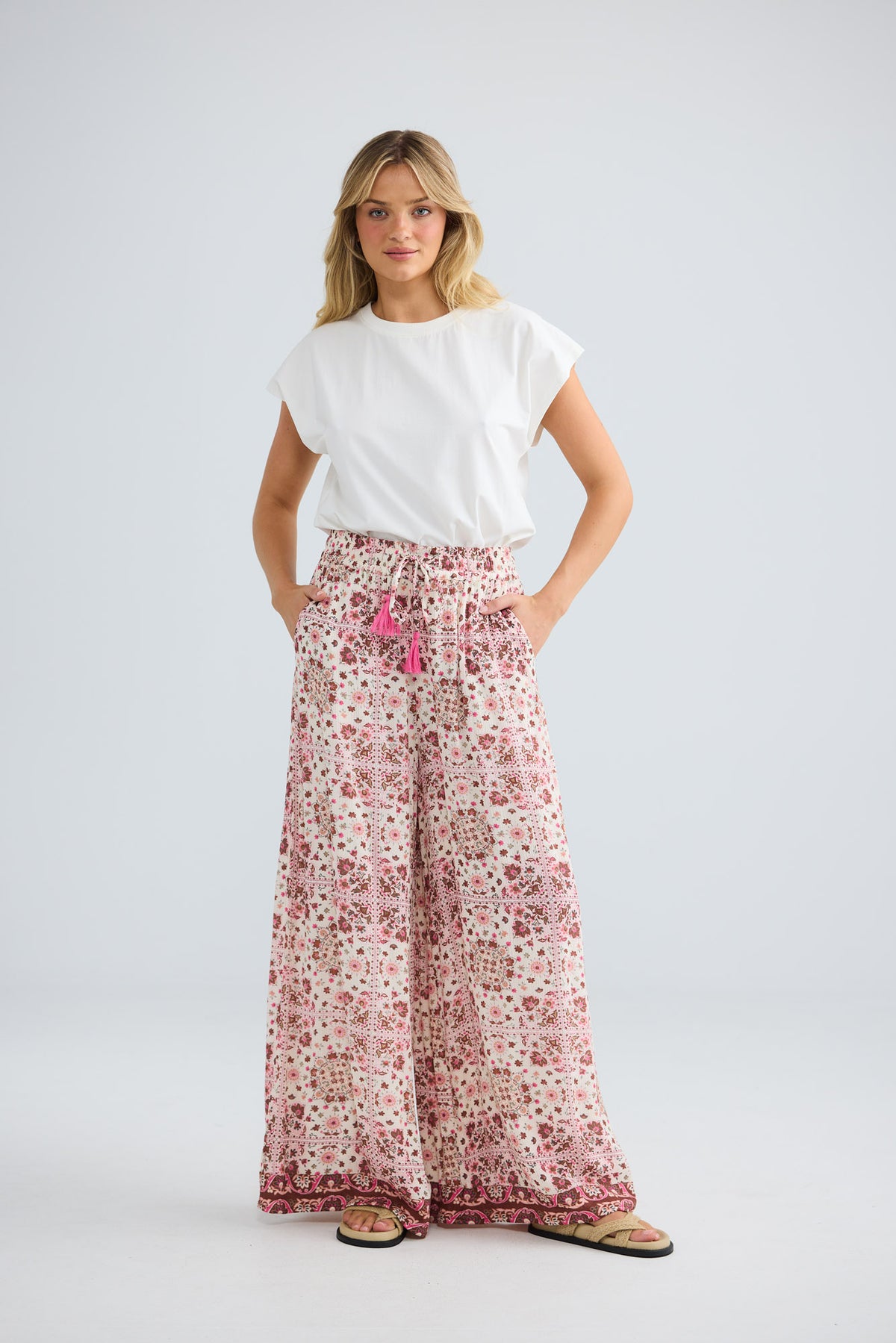 Freedom Border Pant // Chai Floral