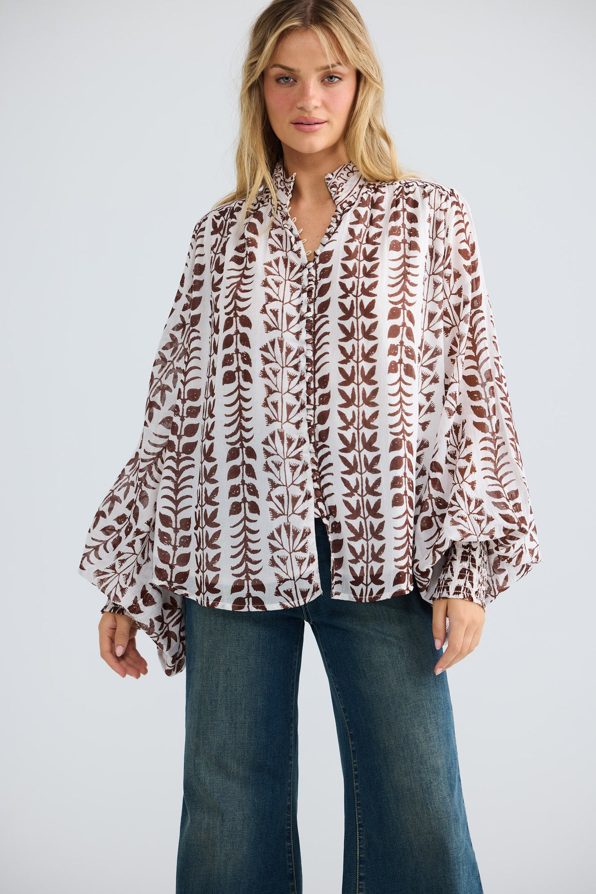 Sylva Blouse // Chocolate Paro