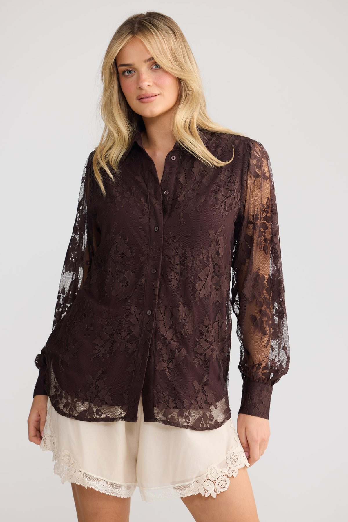 Flower Child Shirt // Chocolate Lace