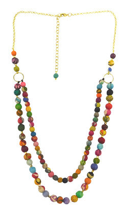 Necklace // Double Strand Multi Bead