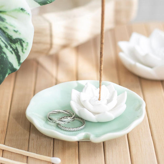 Incense Holder // White Lotus