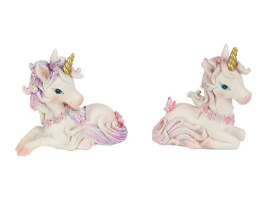 Faery // Sitting Unicorn With Butterfly // 2 Asstd // 8cm