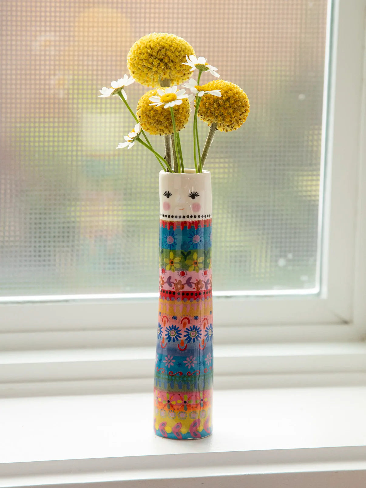 Folk Friend Bud Vase // Folk Lady
