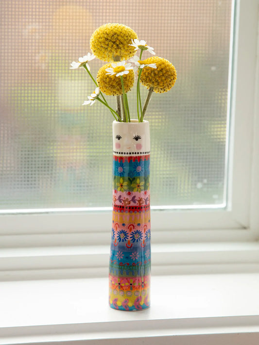 Folk Friend Bud Vase // Folk Lady