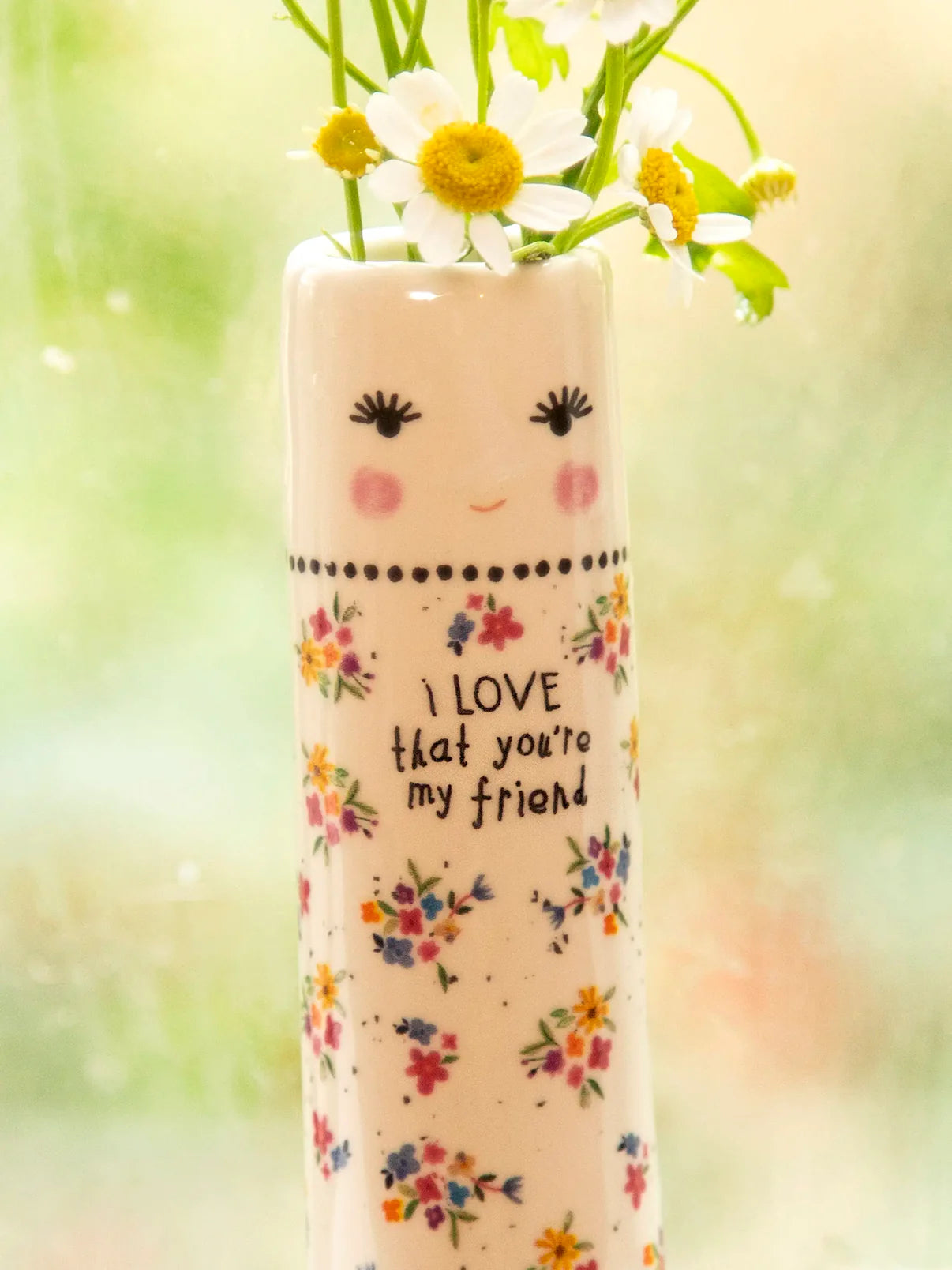 Folk Friend Bud Vase // Love That You're My Friend