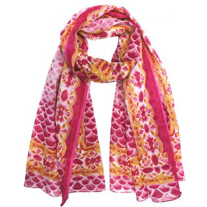 Scarf // Red/Orange Floral