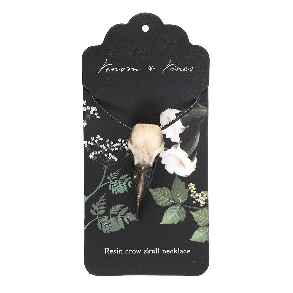 Necklace // Resin Crow Skull