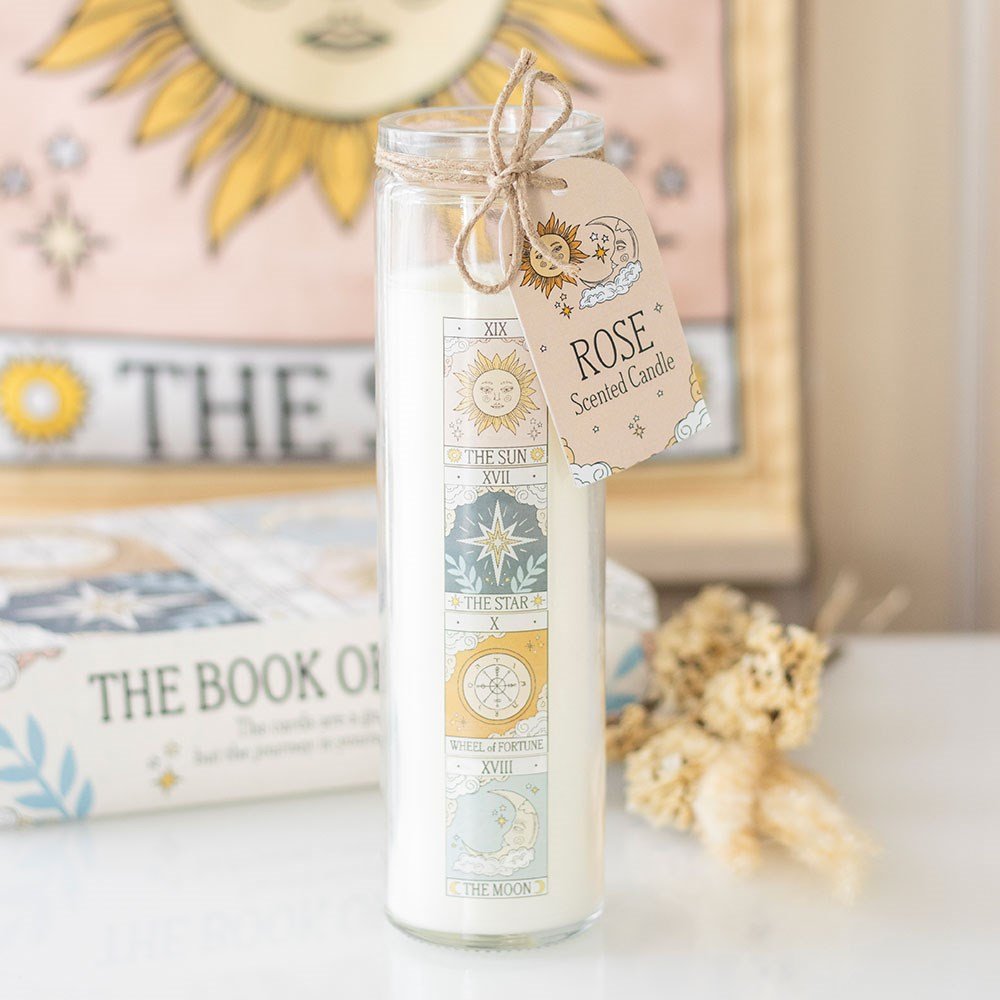 Candle // Vintage Tarot Tube // Rose