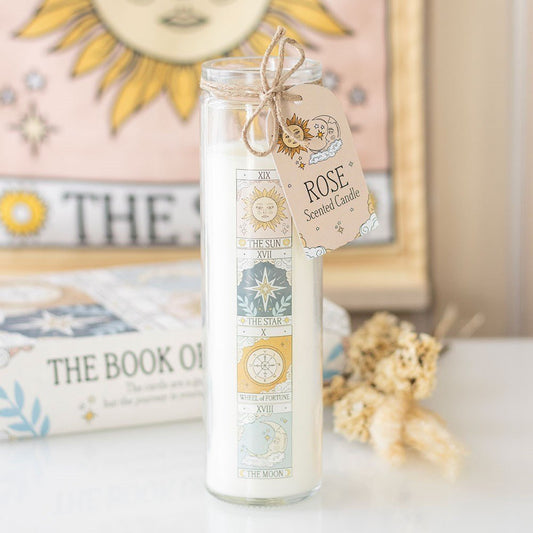 Candle // Vintage Tarot Tube // Rose