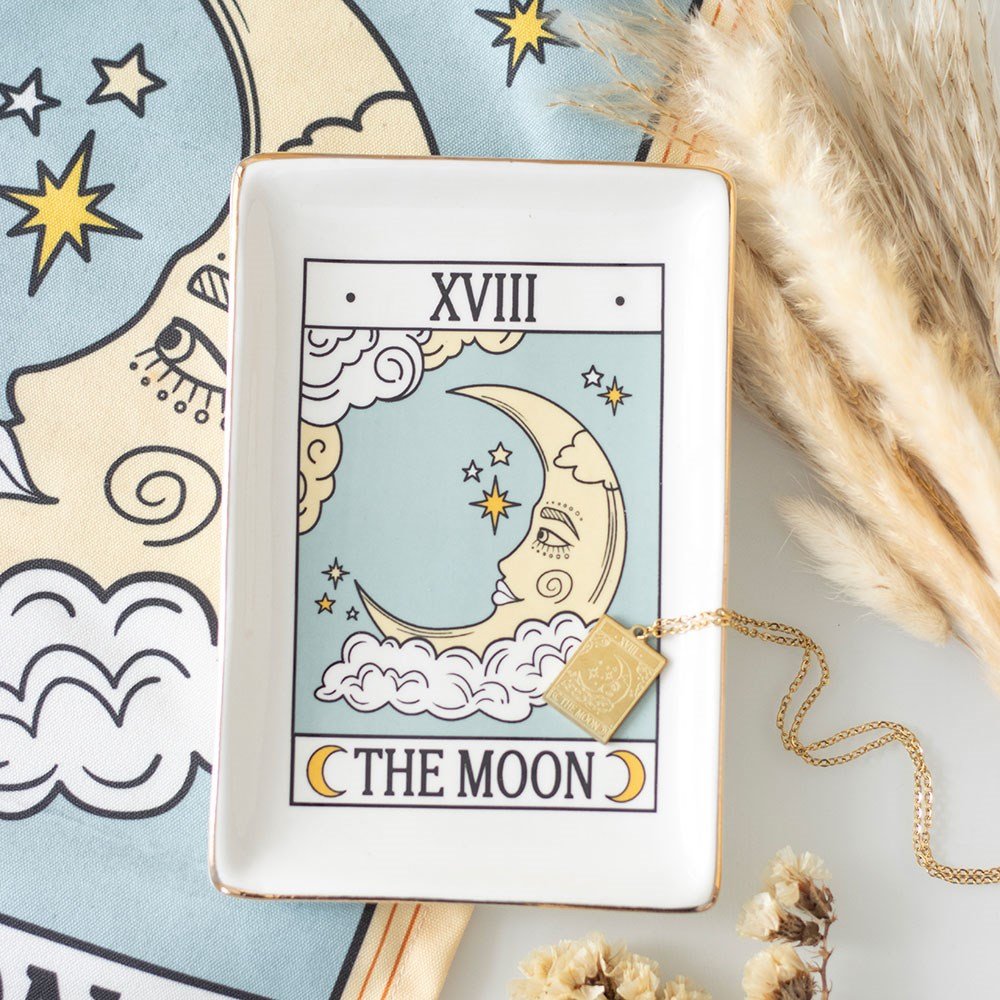 Trinket Dish // The Moon Vintage Tarot