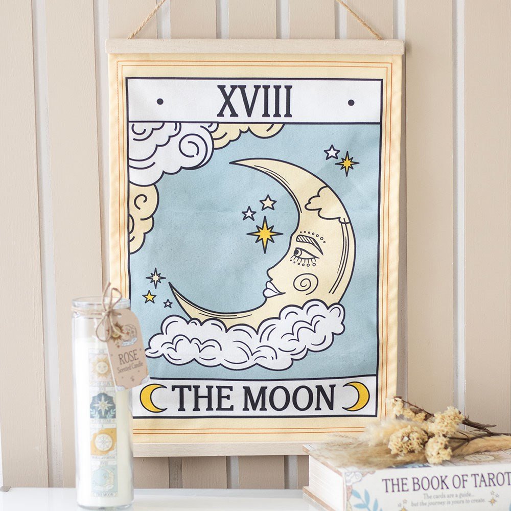 Wall Hanging // The Moon Vintage Tarot