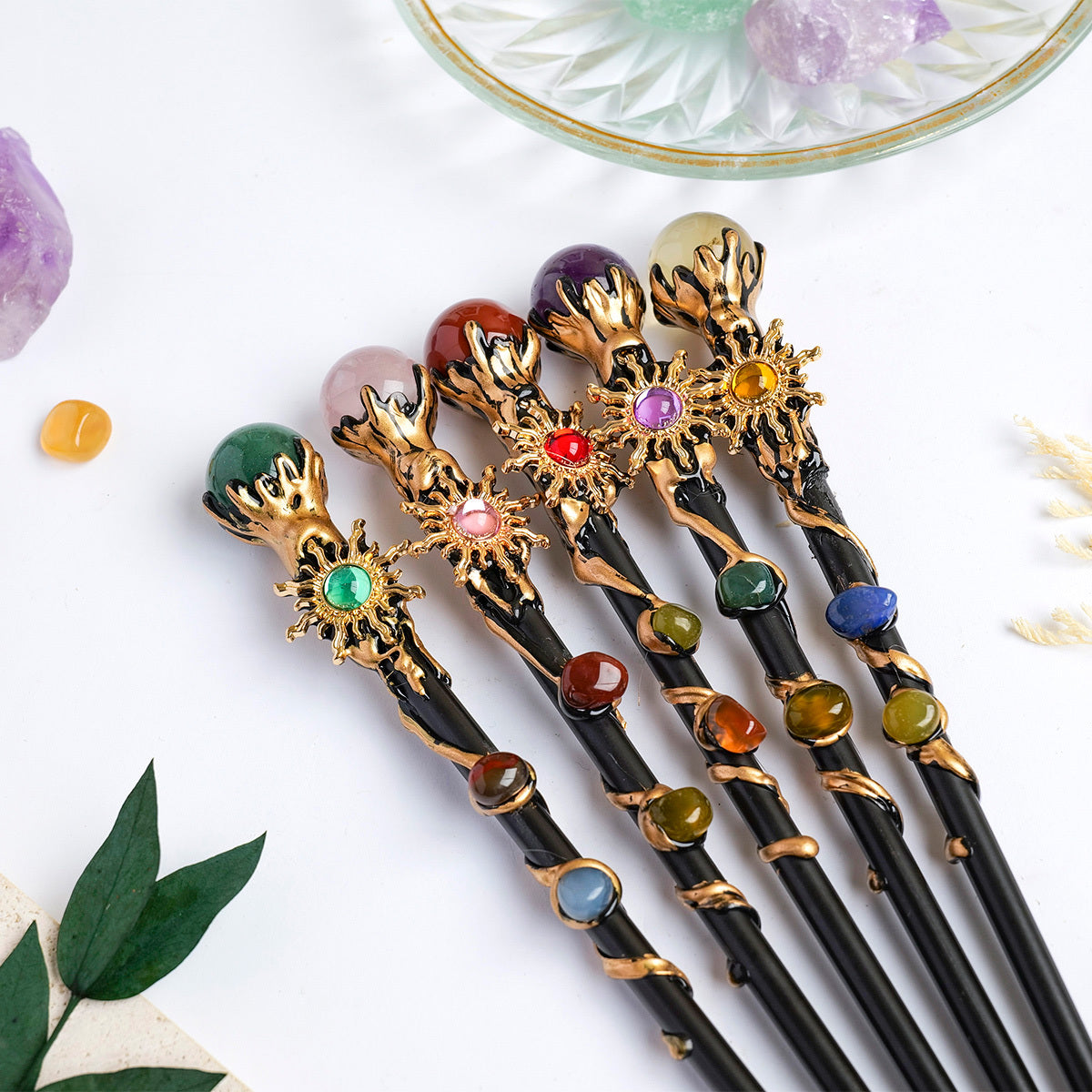 Crystal Wand // With Crystal Sphere // Assorted