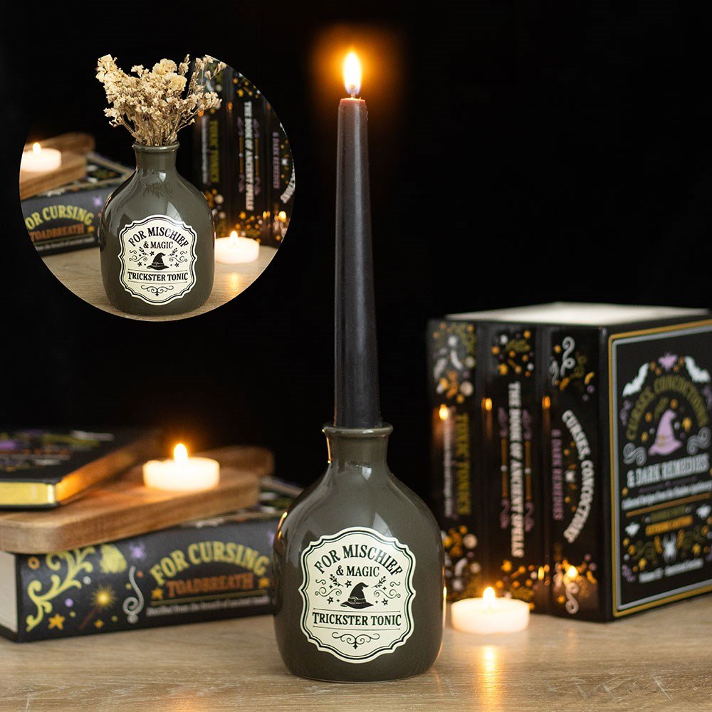 Candle Holder // Mischief and Magic Potion Bottle Vase
