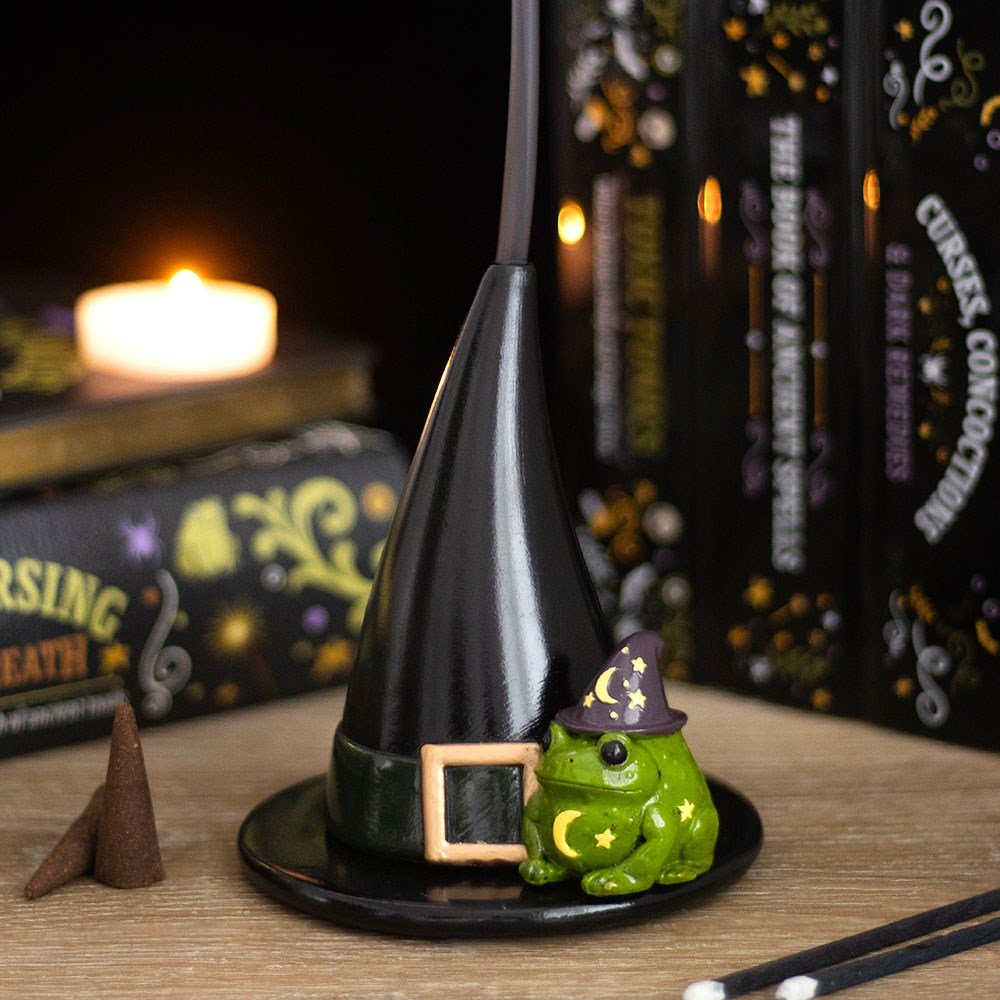 Incense Cone Holder // Magic Toad and Witch Hat