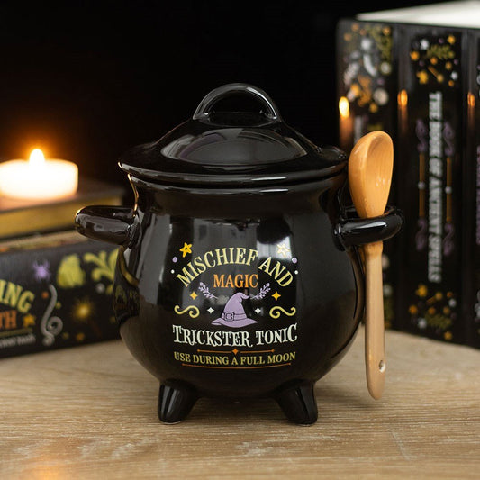 Wicca // Mischief and Magic Cauldron Soup Bowl with Spoon