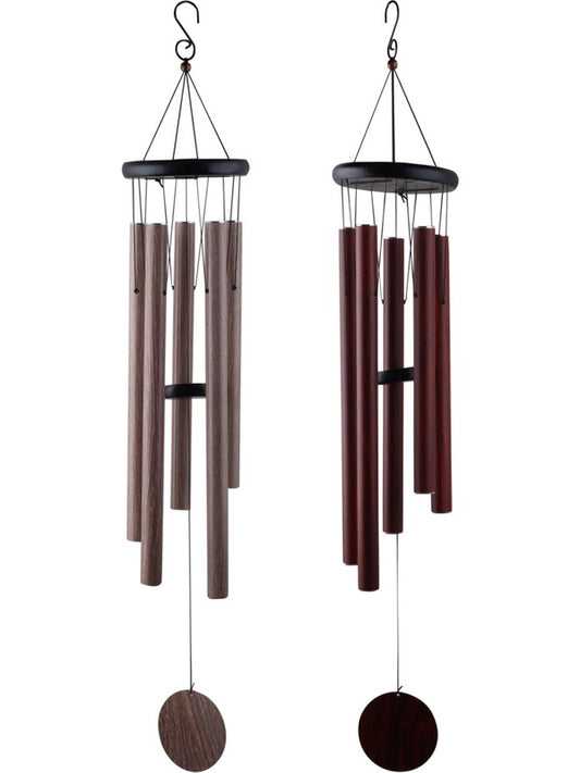 Wind Chime // 5 Tube Wood Look