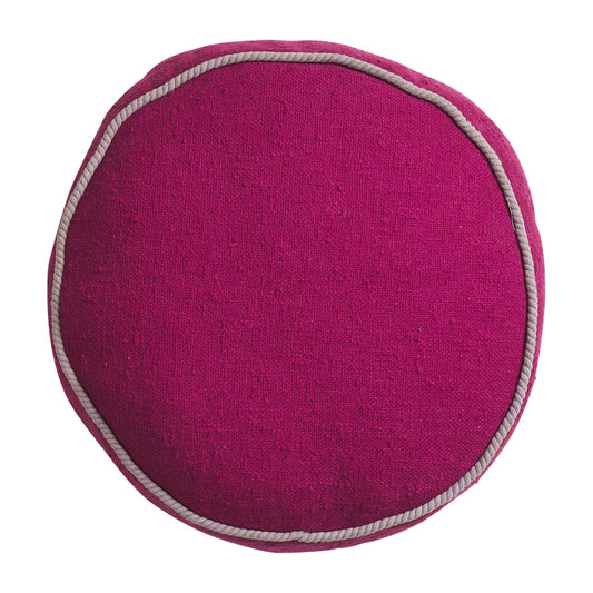 Dana Round Cushion - Plumberry Feather Insert
