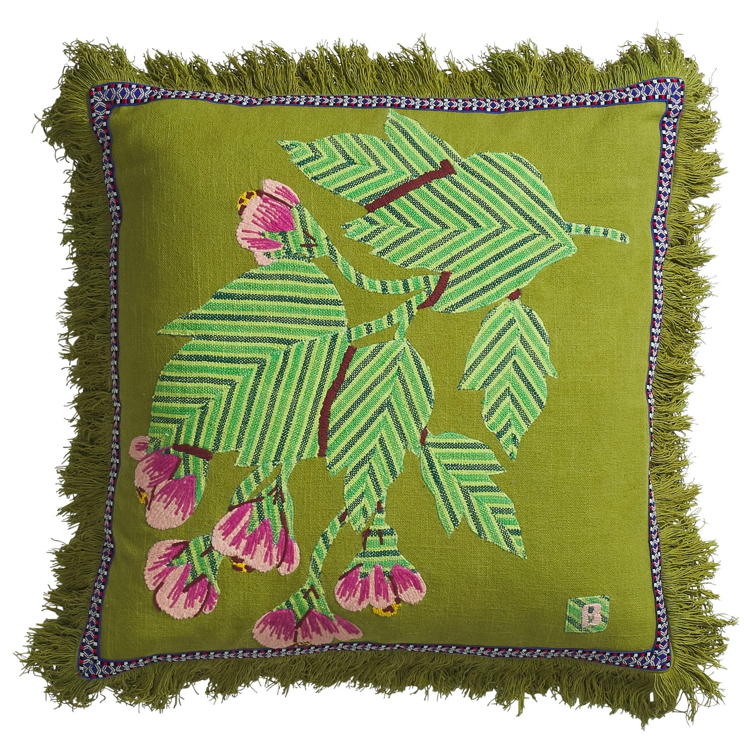 Vivi Appliqu√© Cushion - Juniper Feather Insert