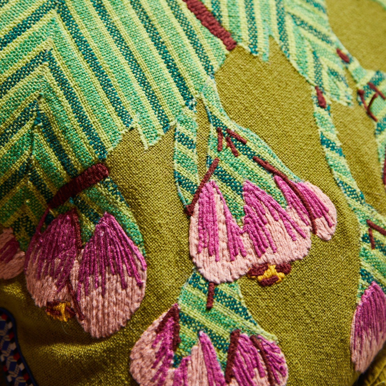 Vivi Appliqu√© Cushion - Juniper Feather Insert
