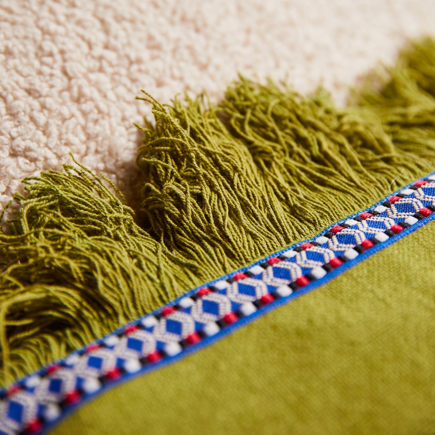 Vivi Appliqu√© Cushion - Juniper Feather Insert