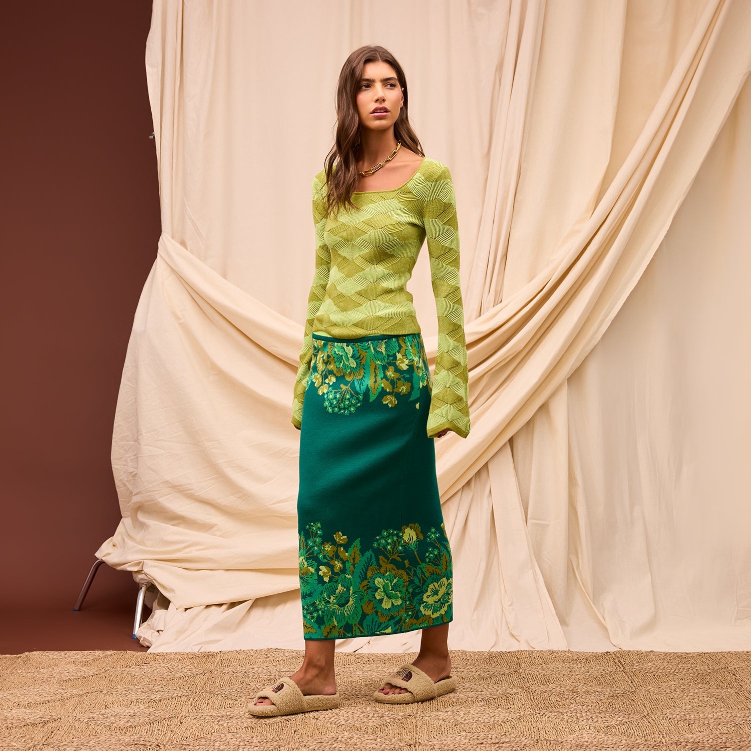 Eliza Knit Maxi Skirt XS