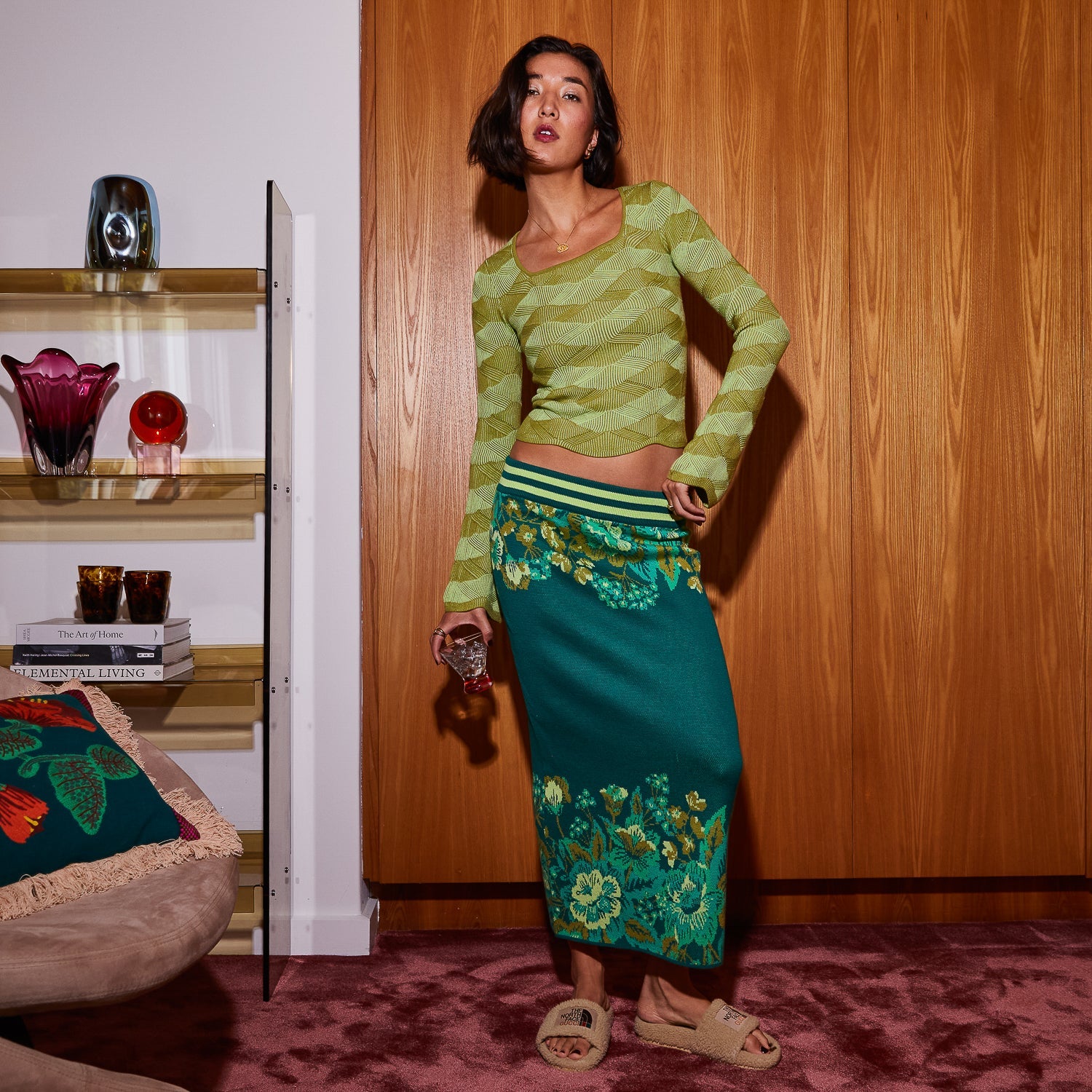 Eliza Knit Maxi Skirt XS