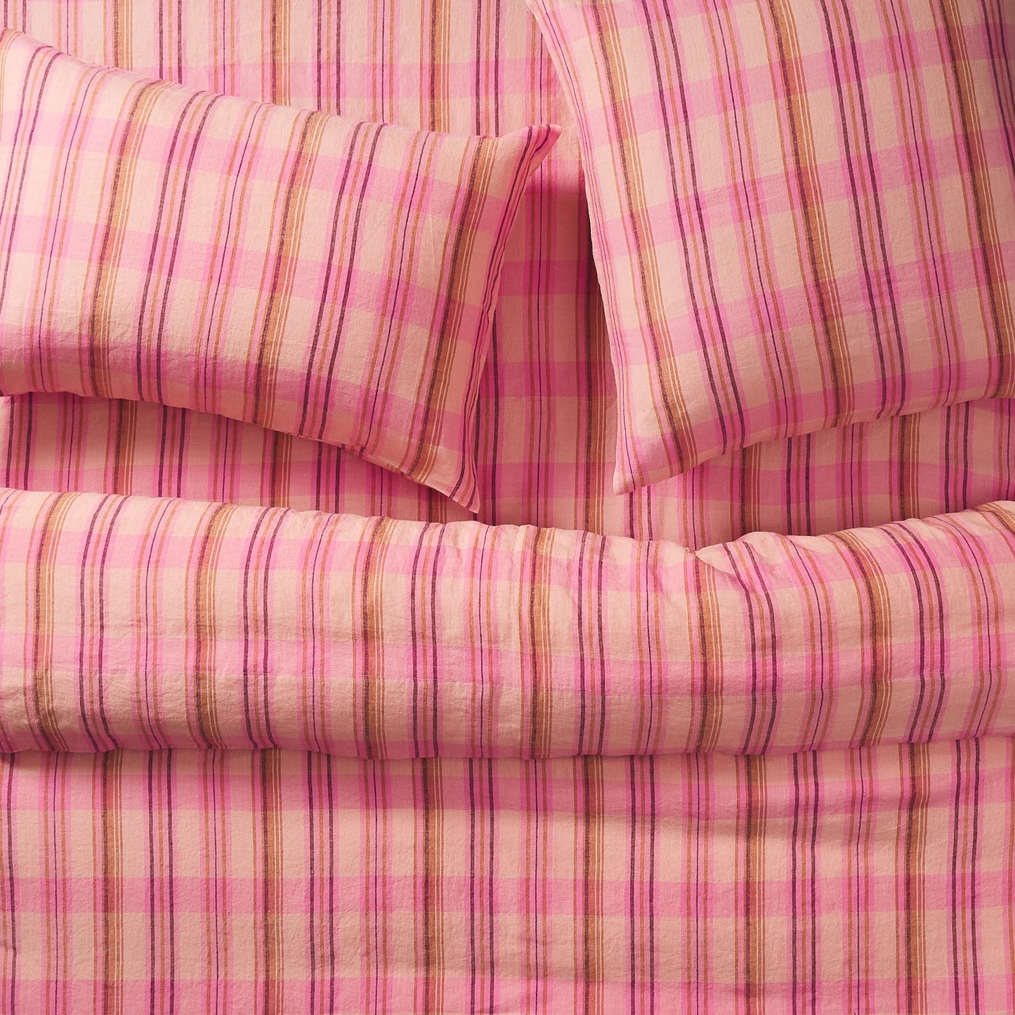Nicolette Linen Quilt Cover - Poudre