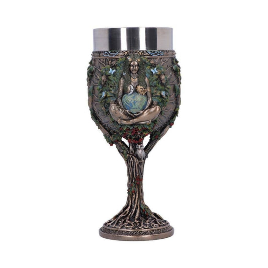 Bronze Mother Earth Goblet 20cm