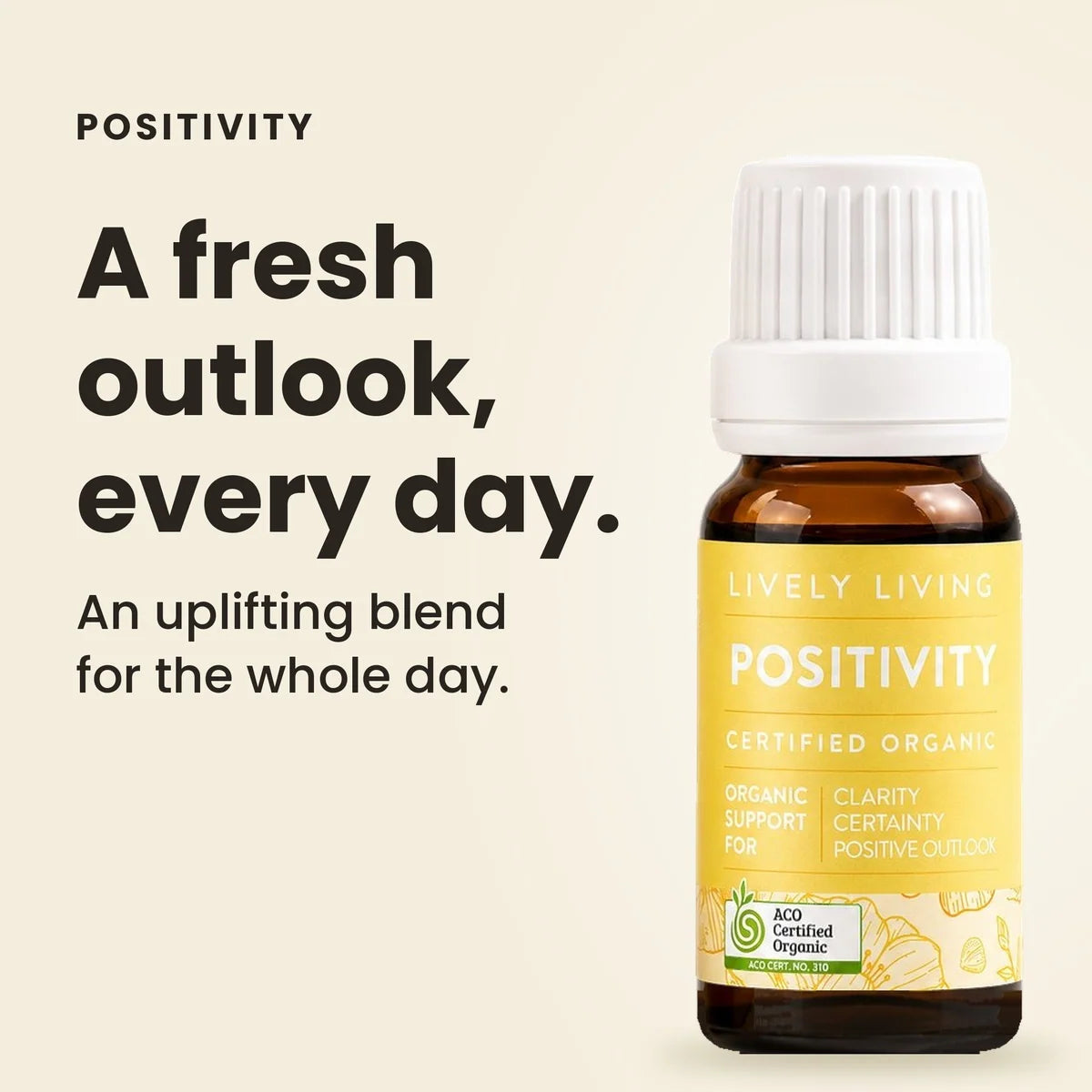 Lively Living // Positivity ACO Certified Organic Essential Oil // 10ml