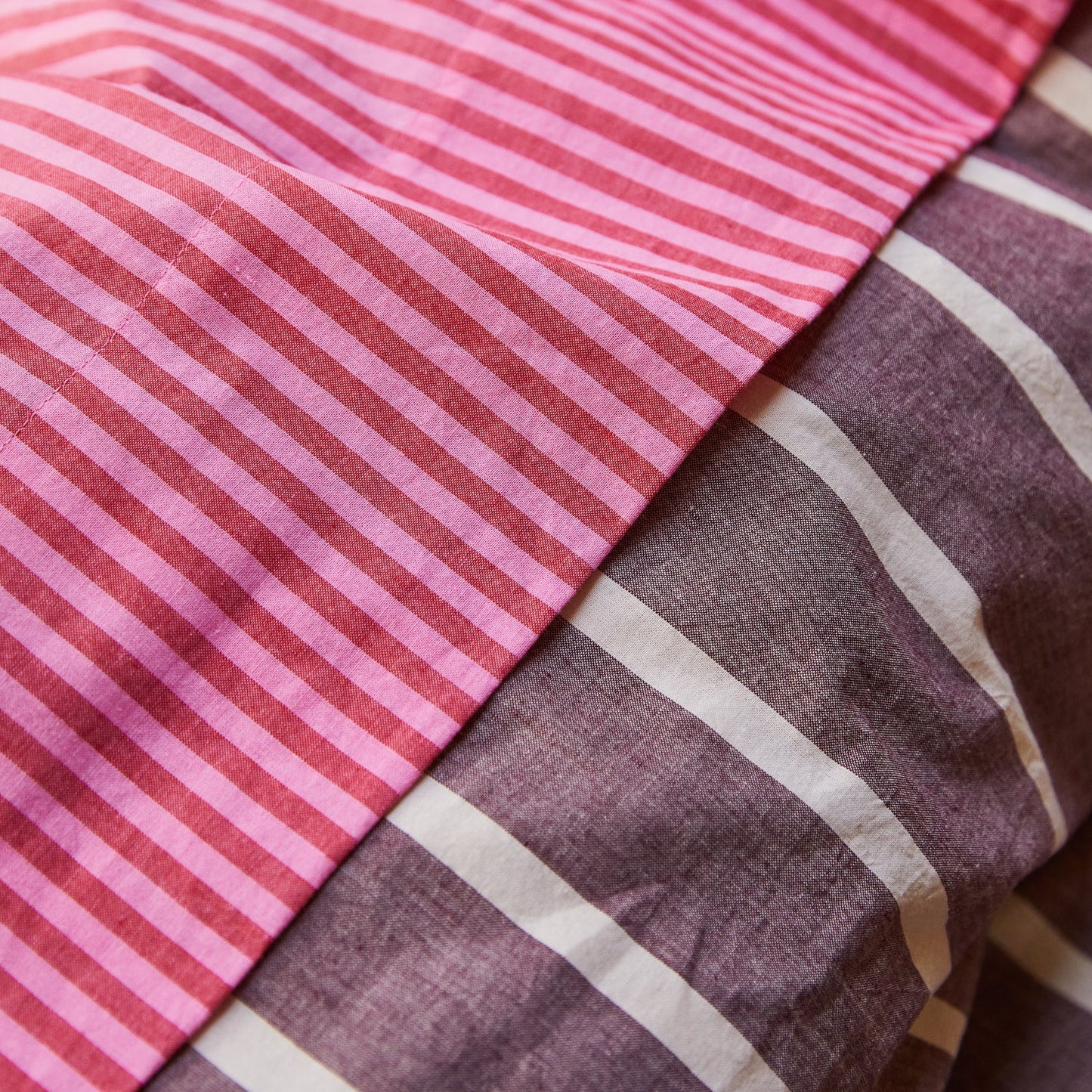 Cordell Cotton Sheets - Scarlet Flat Sheet / Single