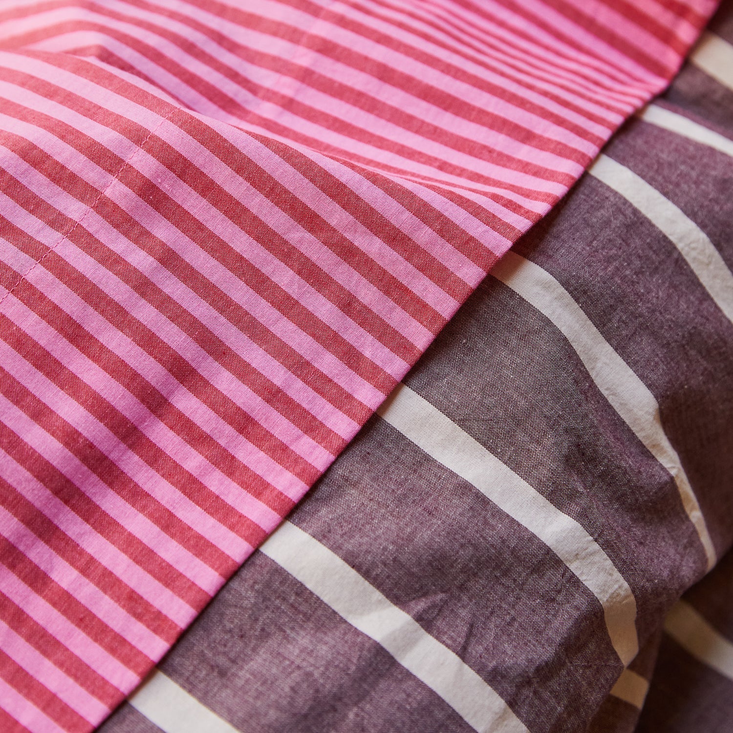 Cordell Cotton Sheets - Scarlet Flat Sheet / Single