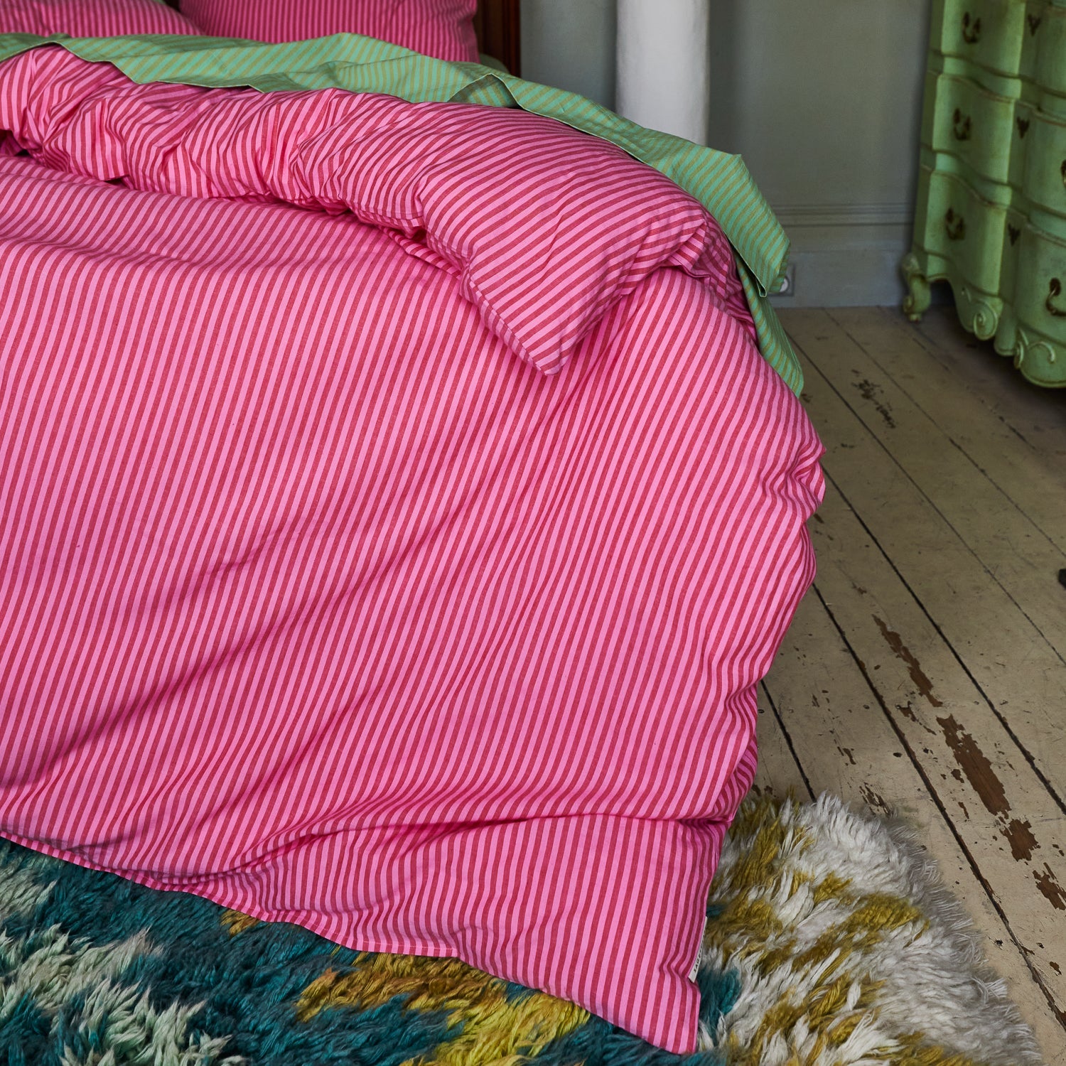 Cordell Cotton Quilt Cover - Scarlet Single