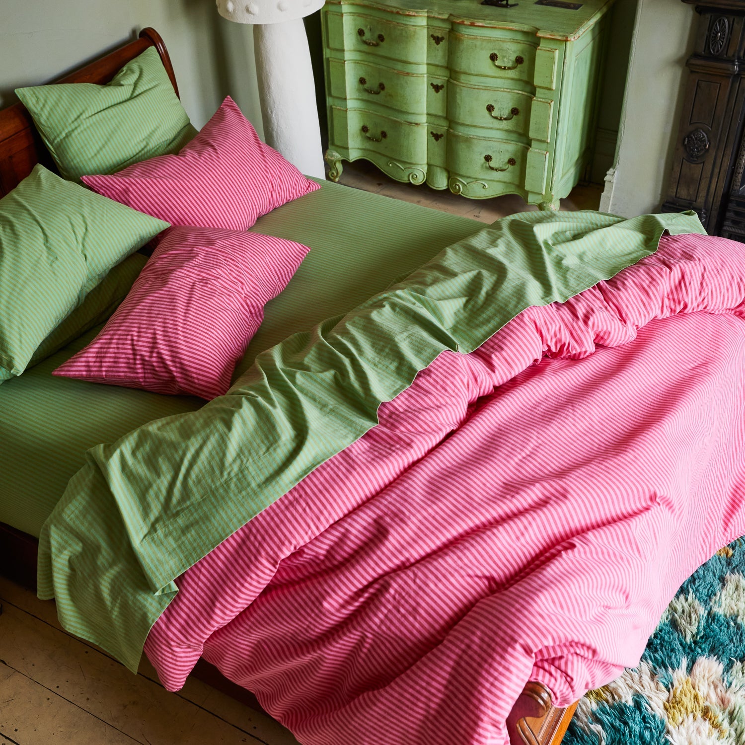 Cordell Cotton Quilt Cover - Scarlet Single