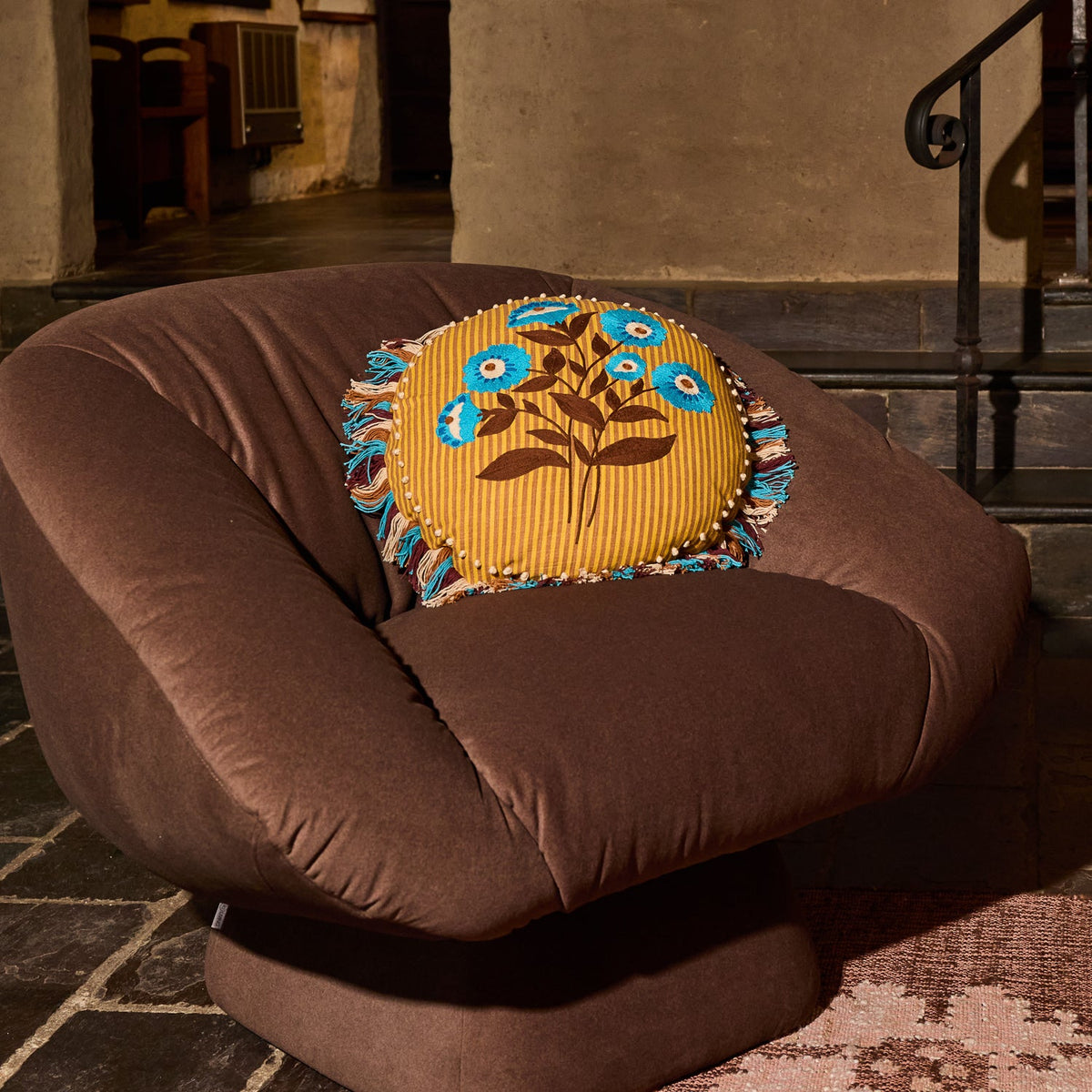 Embroidered Cushion // Layla