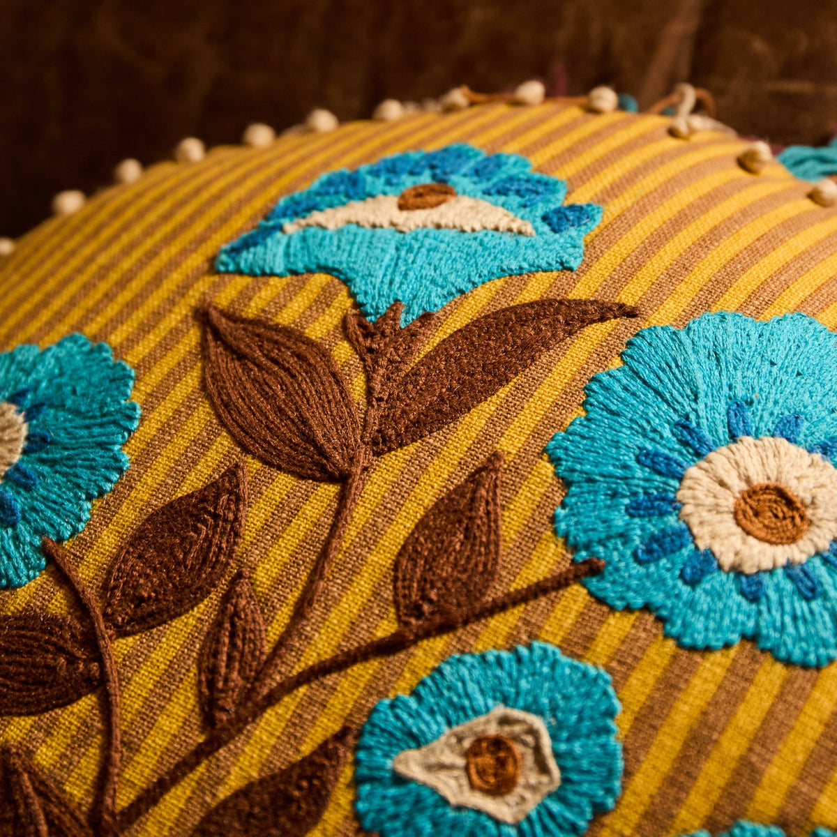 Embroidered Cushion // Layla
